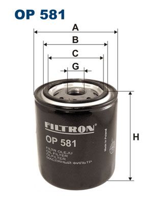 FILTRON OP581 Фильтр масляный