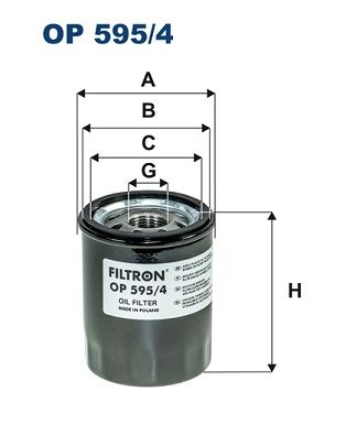 FILTRON OP5954 Фильтр масляный subaru forester iv 2012-