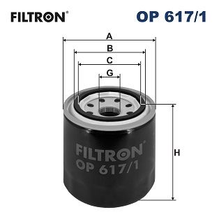 FILTRON OP6171 Фильтр масляный hyundai i30 i40 ix20 ix35 kia sante fe iii ceed ii rio iii sportage iii