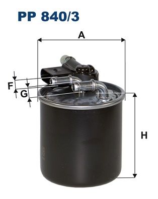 FILTRON PP8403 Фильтр топливный MB W204/212/X164/204/W164/906 CDI 10-