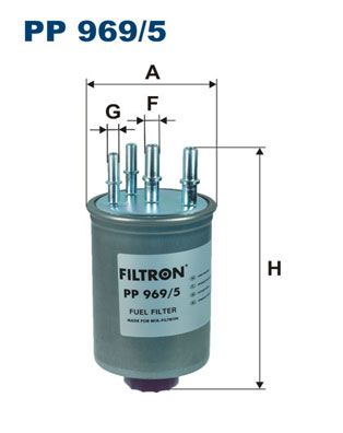 FILTRON PP9695 Фильтр топливный Jaguar XF (X250) 3.0 D