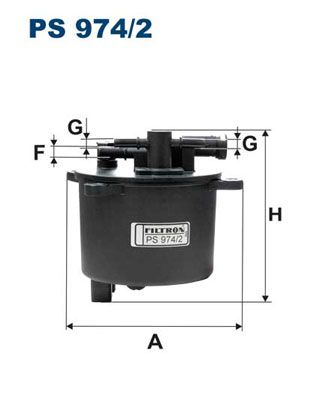 FILTRON PS9742 Фильтр топливный mitsubishi outlander peugeot 4007 ford 2.2 tdci 2006-