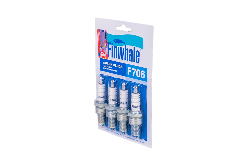 FINWHALE F706 Свеча зажигания компл. 4шт.