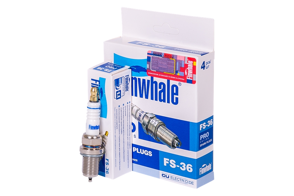 FINWHALE FS36 Свеча зажигания  (комплект 4шт.) FS-36
