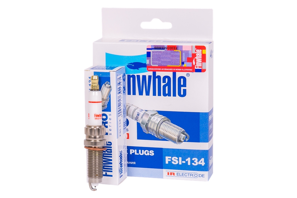 FINWHALE FSI134 Свеча зажигания (компл. 4шт./цена за 1шт.) IRIDIUM (медное кольцо) BMW 1(F20,F21), 5(F10, F11), X1(E84), X3(F25), X5(F15, F85) FSI134