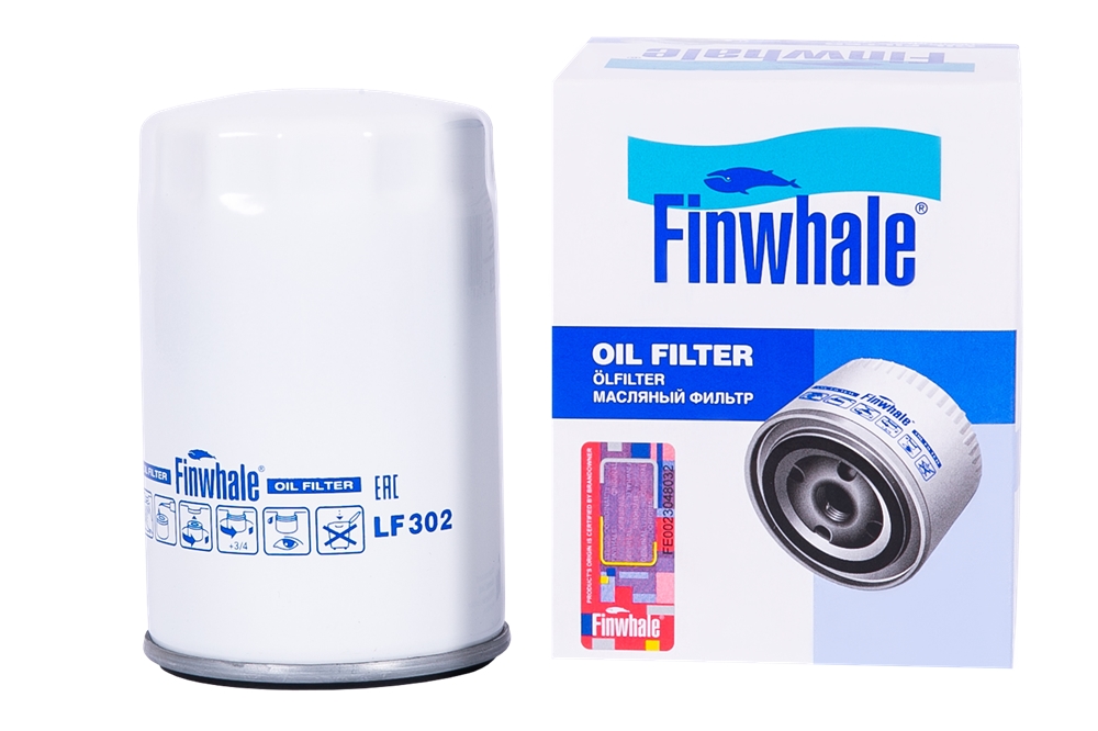 FINWHALE LF302 Фильтр масляный Focus(98-04) 1.6-1.8-2.0L, Tourneo Connect 1.8L LF302