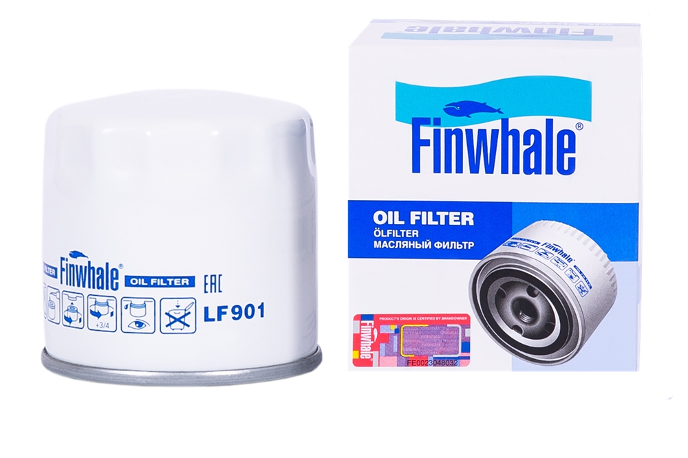 FINWHALE LF901 Фильтр масляный Chery Amulet 1.5-1.6L, Corolla (E12)(E15) 1.4 D / Land Cruiser 90, 100, 200, MINI (R50, R53) D LF901