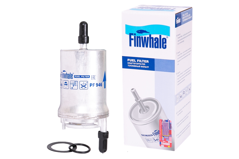 FINWHALE PF946 Фильтр топливный POLO, OCTAVIA(1Z3, 1Z5), A3(8P1, 8PA), FABIA(6Y2, 6Y5, 6Y3), JETTA(1K2) PF946