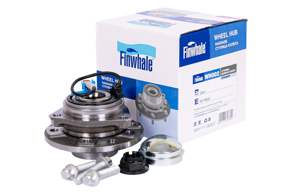 FINWHALE WH002 Ступица колеса в сборе передняя (с датч. ABS) Astra H / Zafira B WH002