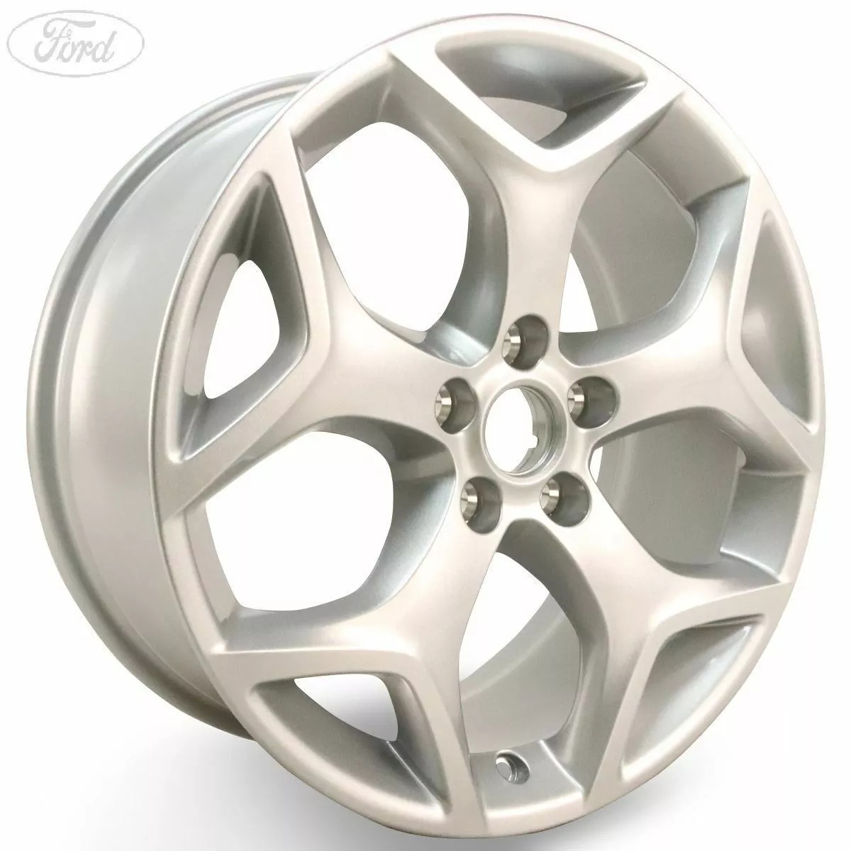 FORD 1543345 Колесо, 5-лучевая конструкция, Дизайн y, 8 X 18" X 52.5MM, Silver, SINGLE WHEEL, Требуется ограничивающий комплект для багажника 3k660