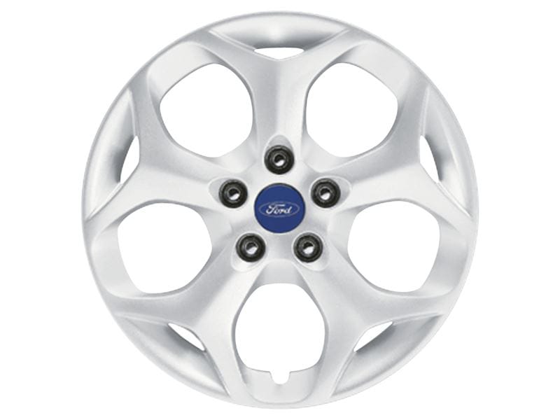 FORD 1728076 Колесный диск из сплава, 7J X 16, Вариант st, 5-лучевая конструкция со шлицами, White