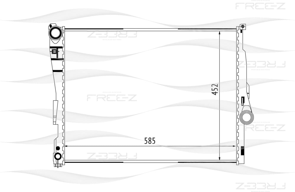 FREE-Z KK0125 Радиатор охлаждения