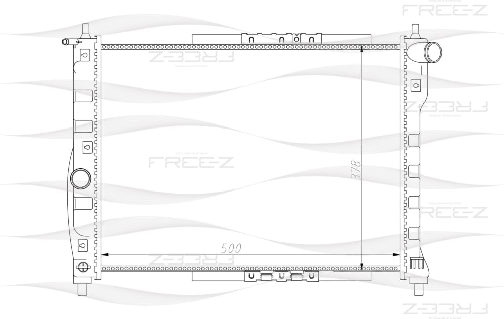 FREE-Z KK0133 Радиатор охлаждения