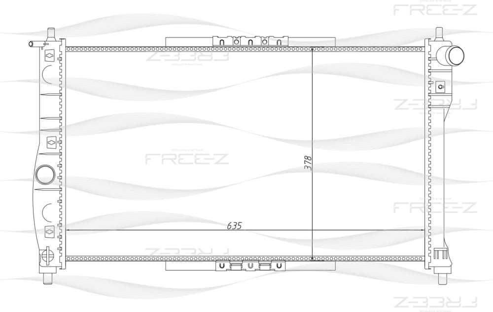 FREE-Z KK0138 Радиатор охлаждения