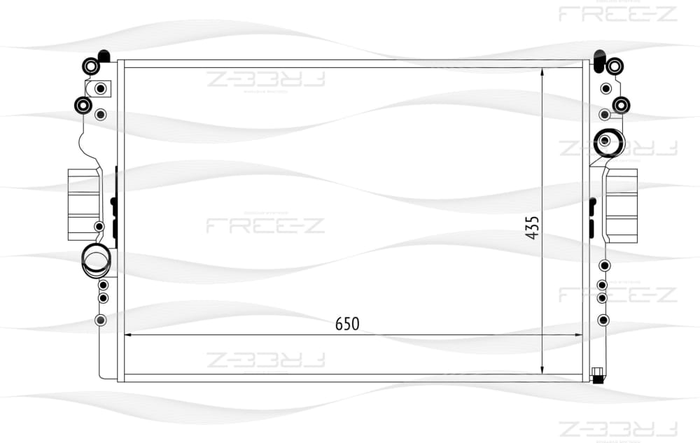 FREE-Z KK0145 Радиатор охлаждения
