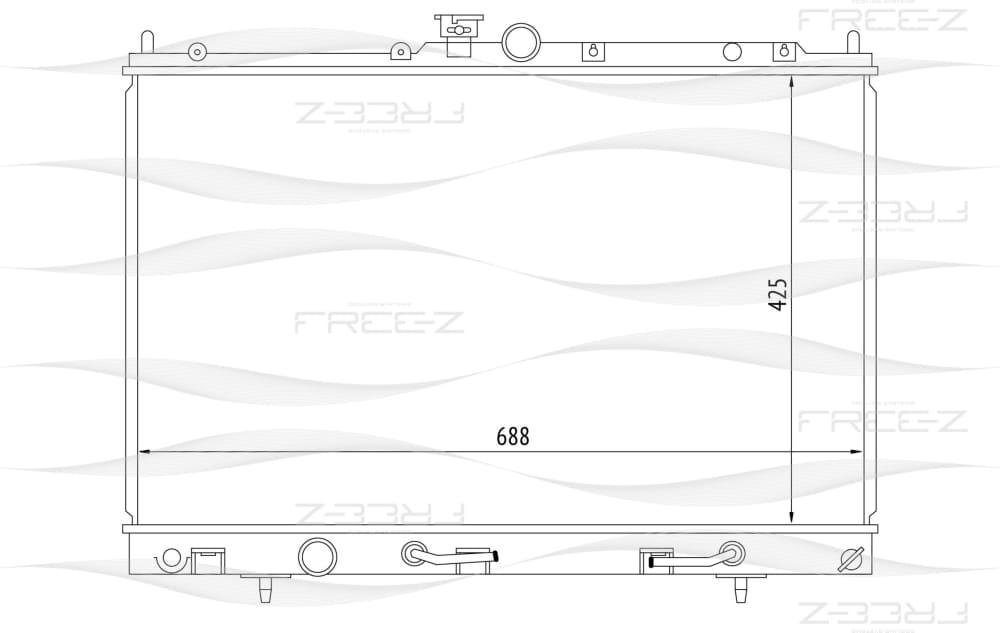 FREE-Z KK0156 Радиатор охлаждения
