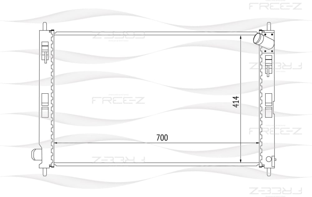 FREE-Z KK0158 Радиатор охлаждения