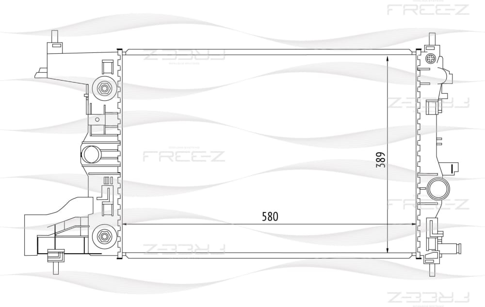 FREE-Z KK0166 Радиатор охлаждения