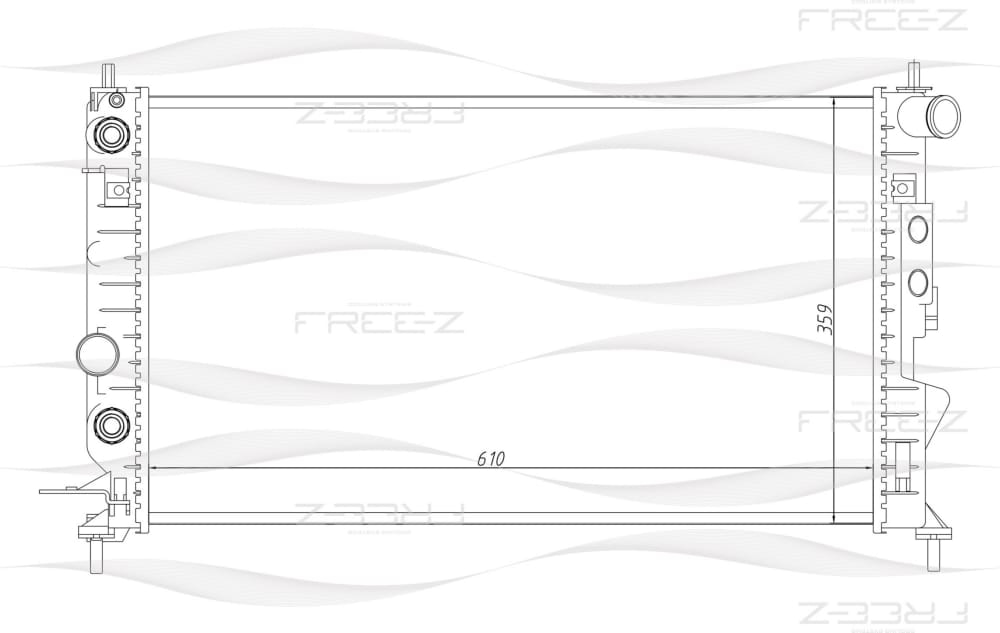 FREE-Z KK0167 Радиатор охлаждения
