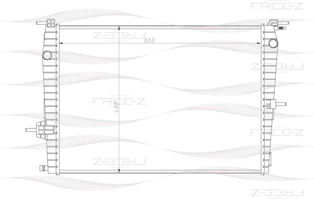 FREE-Z KK0178 Радиатор охлаждения