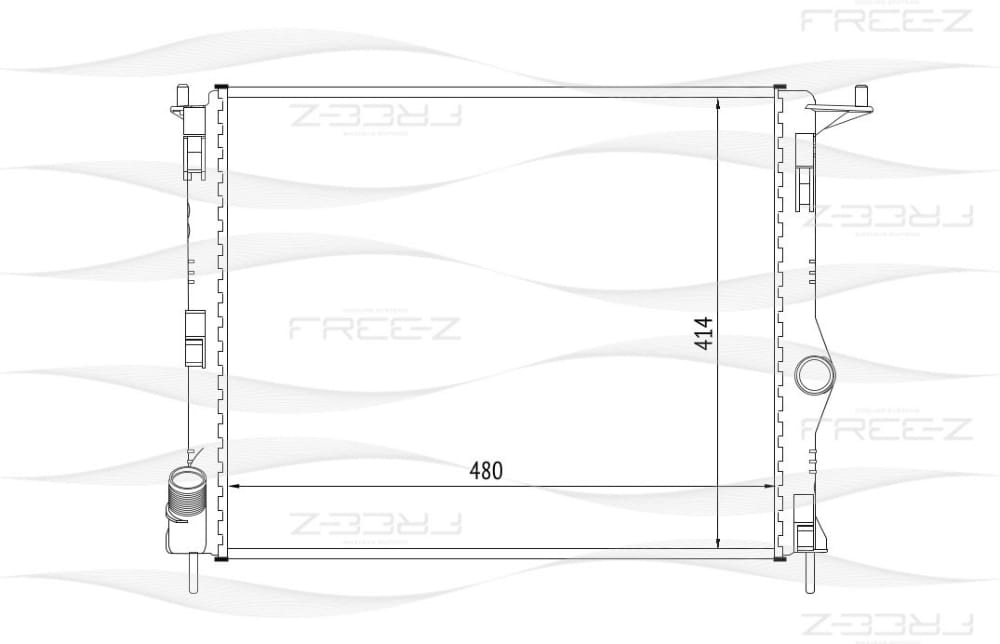 FREE-Z KK0179 Радиатор охлаждения