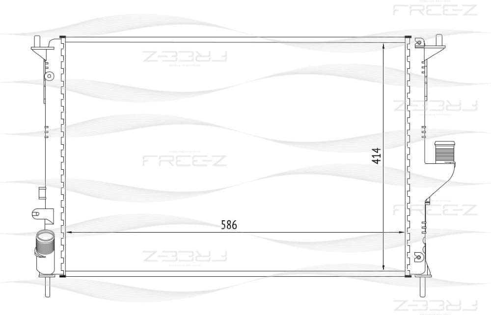 FREE-Z KK0180 Радиатор охлаждения