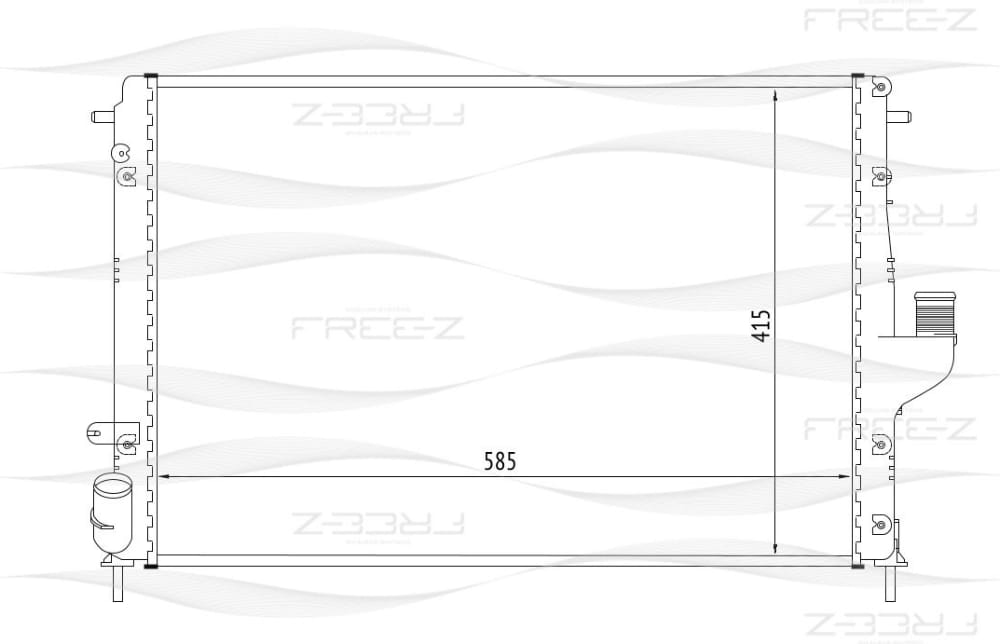 FREE-Z KK0181 Радиатор охлаждения
