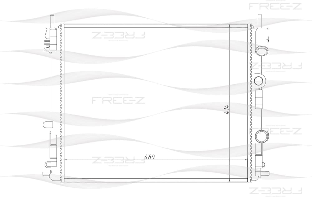 FREE-Z KK0183 Радиатор охлаждения