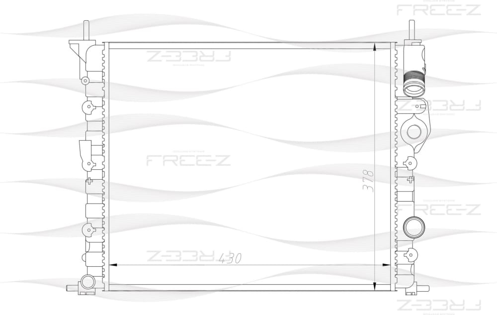 FREE-Z KK0186 Радиатор охлаждения