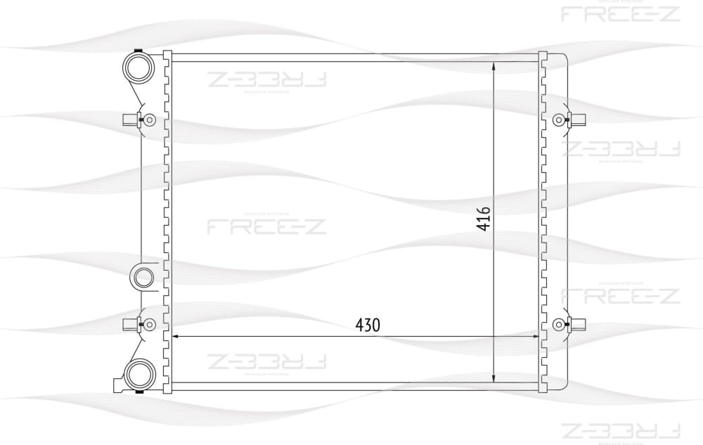 FREE-Z KK0188 Радиатор охлаждения
