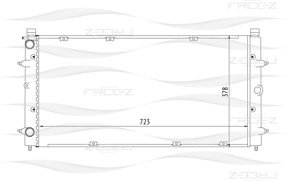 FREE-Z KK0203 Радиатор охлаждения