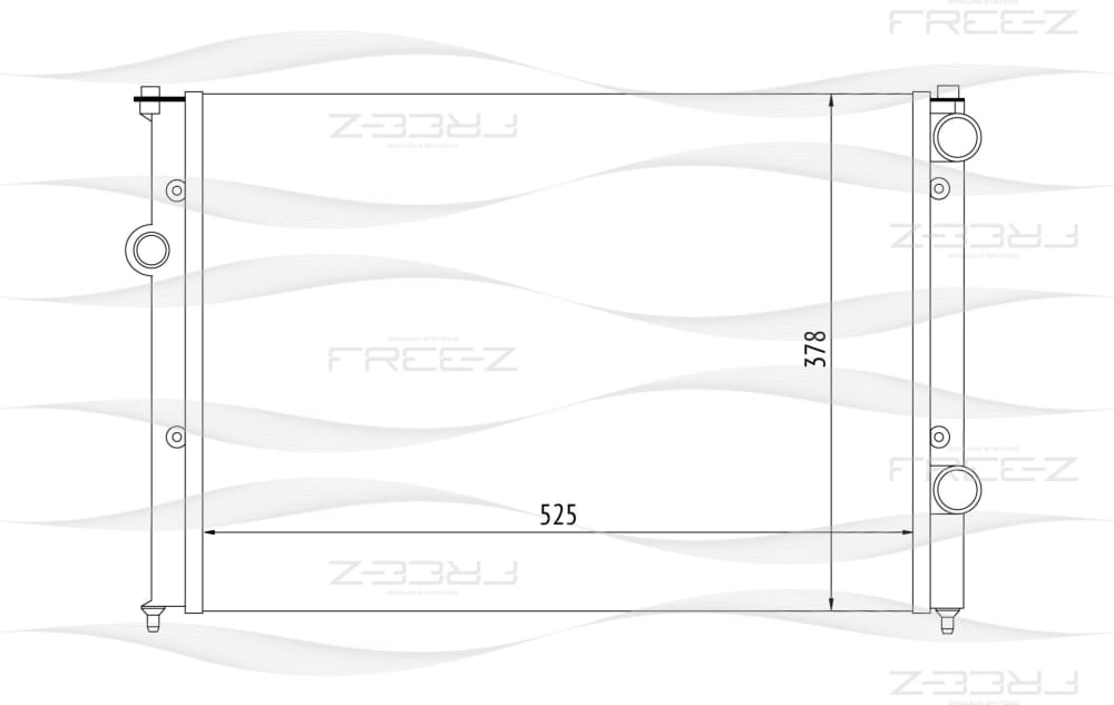 FREE-Z KK0204 Радиатор охлаждения