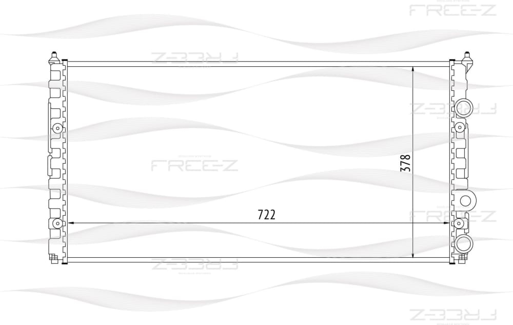 FREE-Z KK0205 Радиатор охлаждения