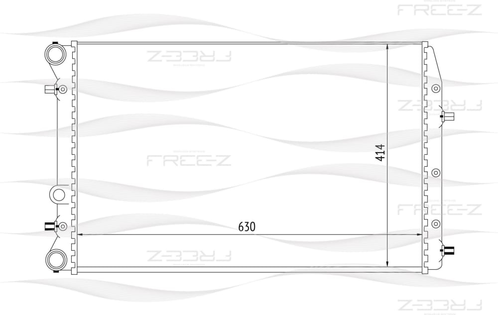 FREE-Z KK0206 Радиатор охлаждения