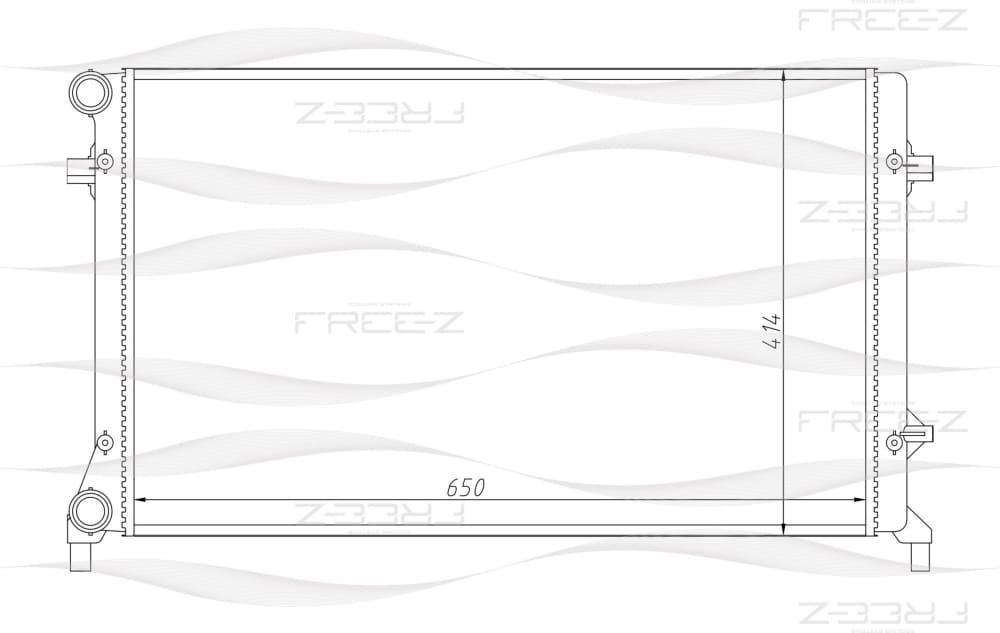 FREE-Z KK0207 Радиатор охлаждения