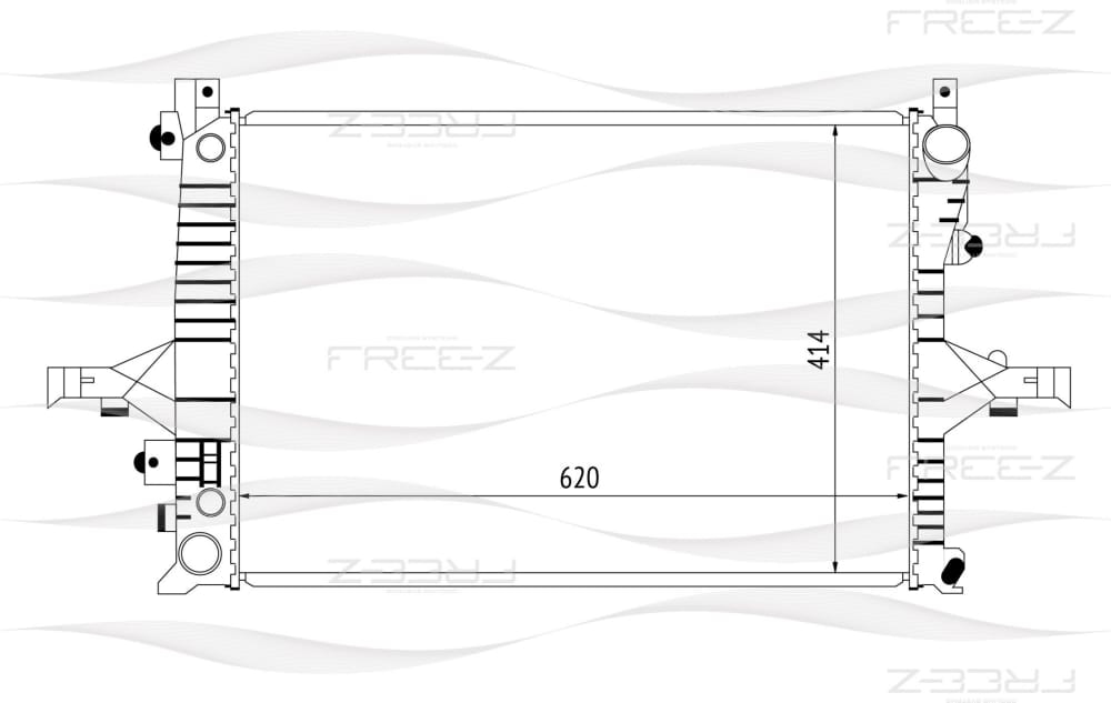 FREE-Z KK0213 Радиатор охлаждения
