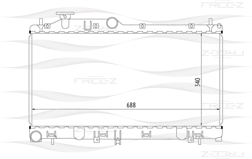 FREE-Z KK0237 Радиатор охлаждения