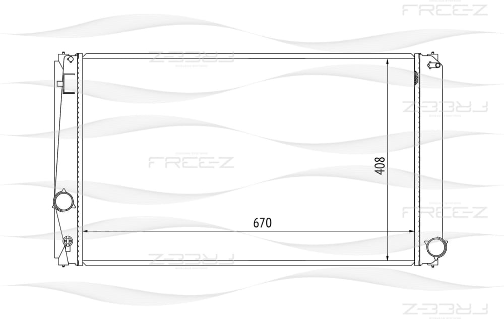 FREE-Z KK0246 Радиатор охлаждения
