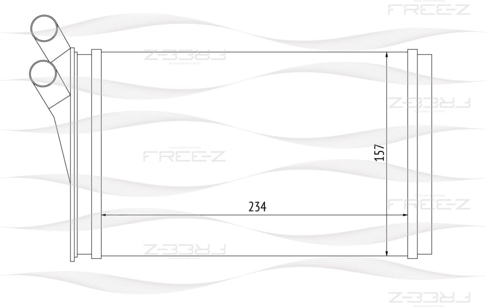 FREE-Z KW0244 Радиатор отопителя