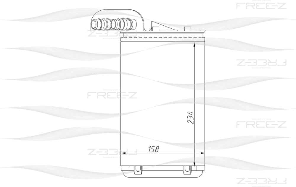 FREE-Z KW0246 Радиатор отопителя