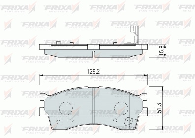 FRIXA FPK04N Колодки тормозные