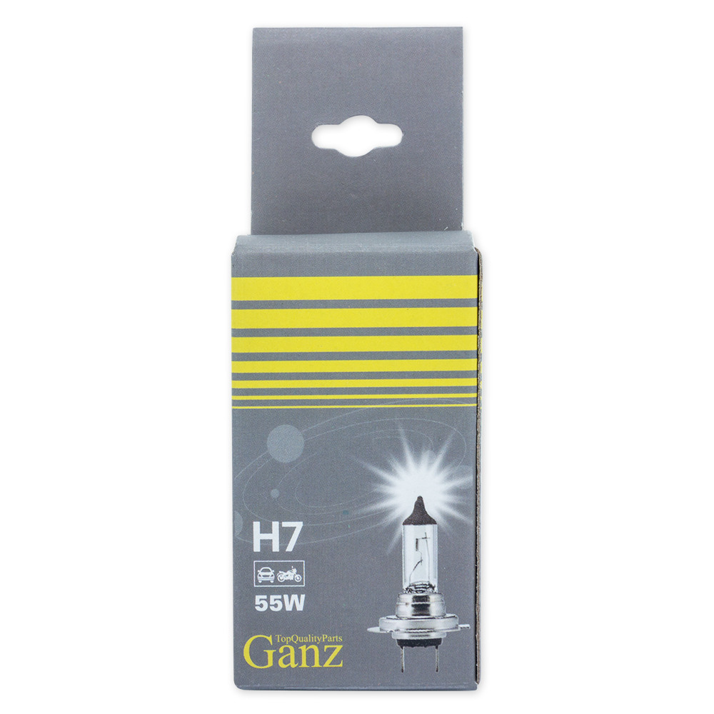 GANZ GIP06013 Лампа 12V H7 55W PX26d  1 шт. картон