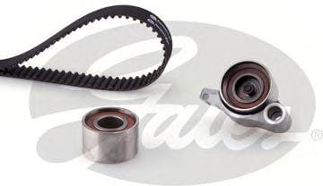 GATES K02T257 Комплект ГРМ TOYOTA/LEXUS CAMRY/RX300/400 3.0 <=2008 (ролик 2шт+ремень 211x32)