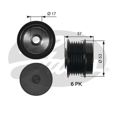 GATES OAP7015 Обгонная муфта генератора DriveAlign®