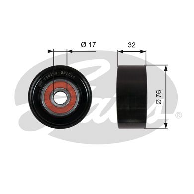 GATES T36253 Направляющий ролик привода вспомогательных агрегатов DriveAlign®