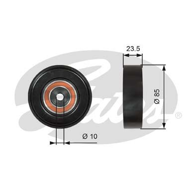 GATES T36274 Направляющий ролик привода вспомогательных агрегатов DriveAlign®
