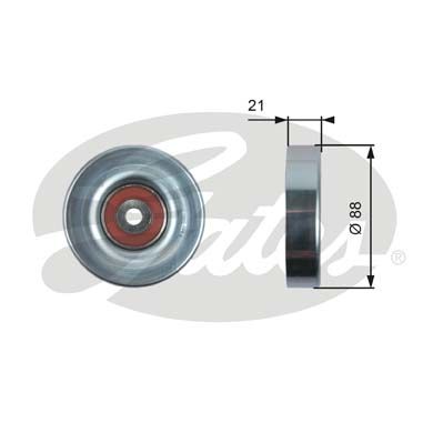 GATES T36395 Ролик ремня приводного TOYOTA YARIS 1.0 03-
