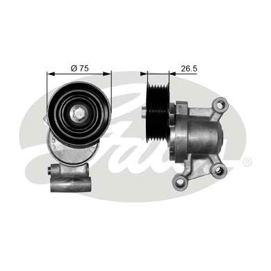 GATES T38357 Натяжной ролик привода вспомогательных агрегатов DriveAlign®