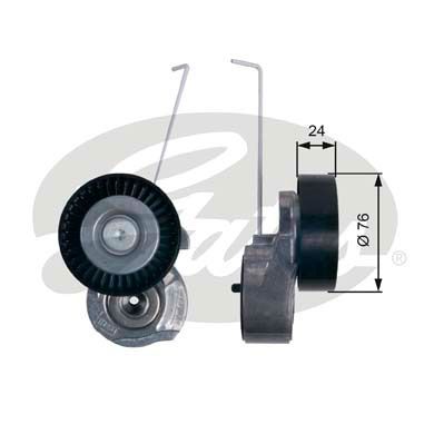 GATES T38495 Натяжной ролик привода вспомогательных агрегатов DriveAlign®