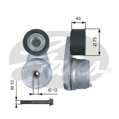 GATES T38508 Натяжной ролик привода вспомогательных агрегатов FleetRunner®